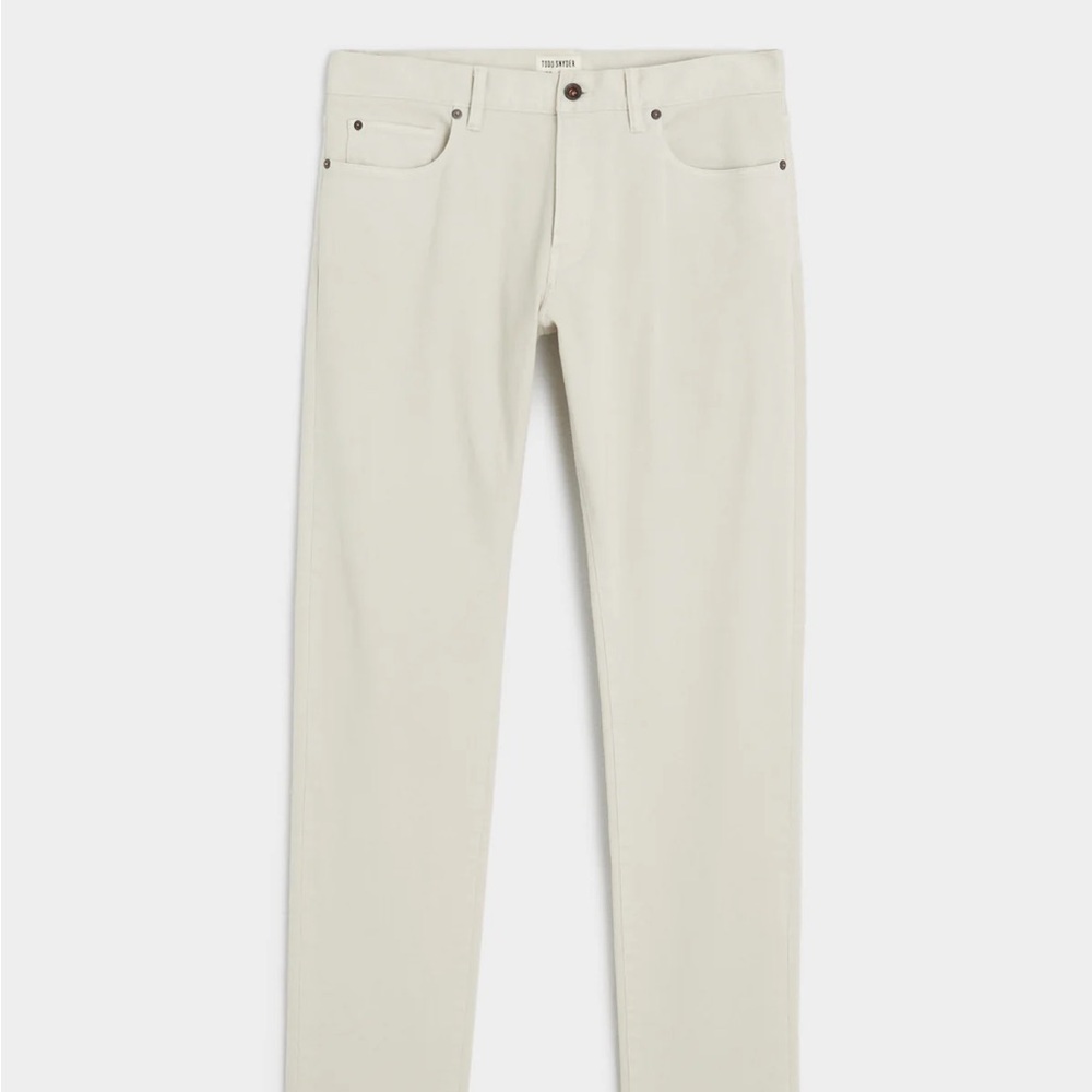 SLIM FIT 5-POCKET CHINO IN STONE 33x32